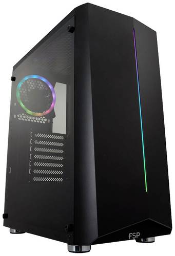 FSP Fortron CMT151 Midi-Tower PC-Gehäuse Schwarz