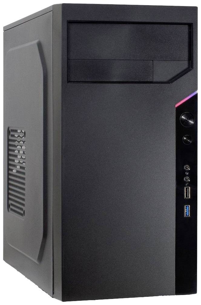 Inter-Tech IT-6505 Retro Micro-Tower PC-Gehäuse Schwarz