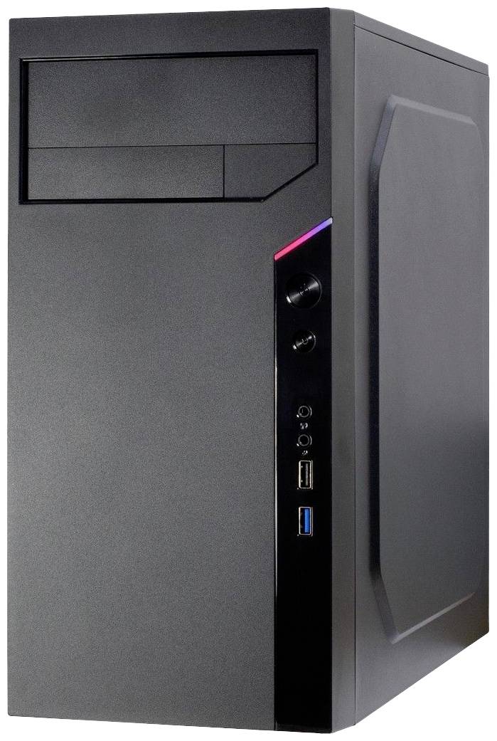 Inter-Tech IT-6505 Retro Micro-Tower PC-Gehäuse Schwarz