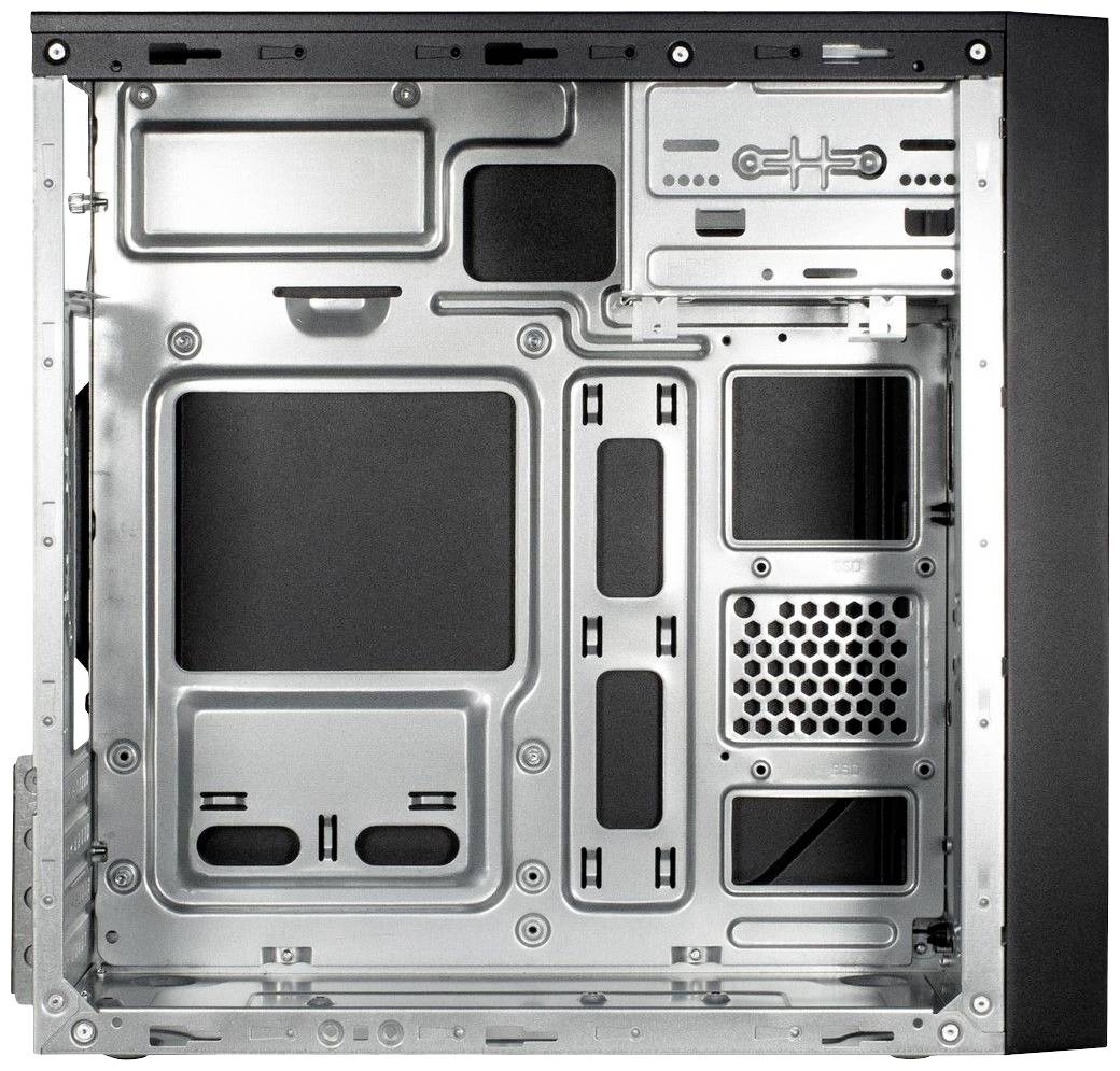 Inter-Tech IT-6505 Retro Micro-Tower PC-Gehäuse Schwarz