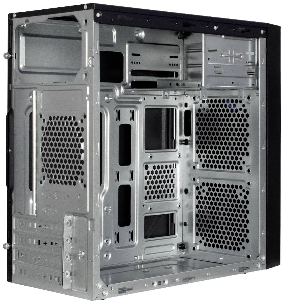 Inter-Tech IT-6505 Retro Micro-Tower PC-Gehäuse Schwarz