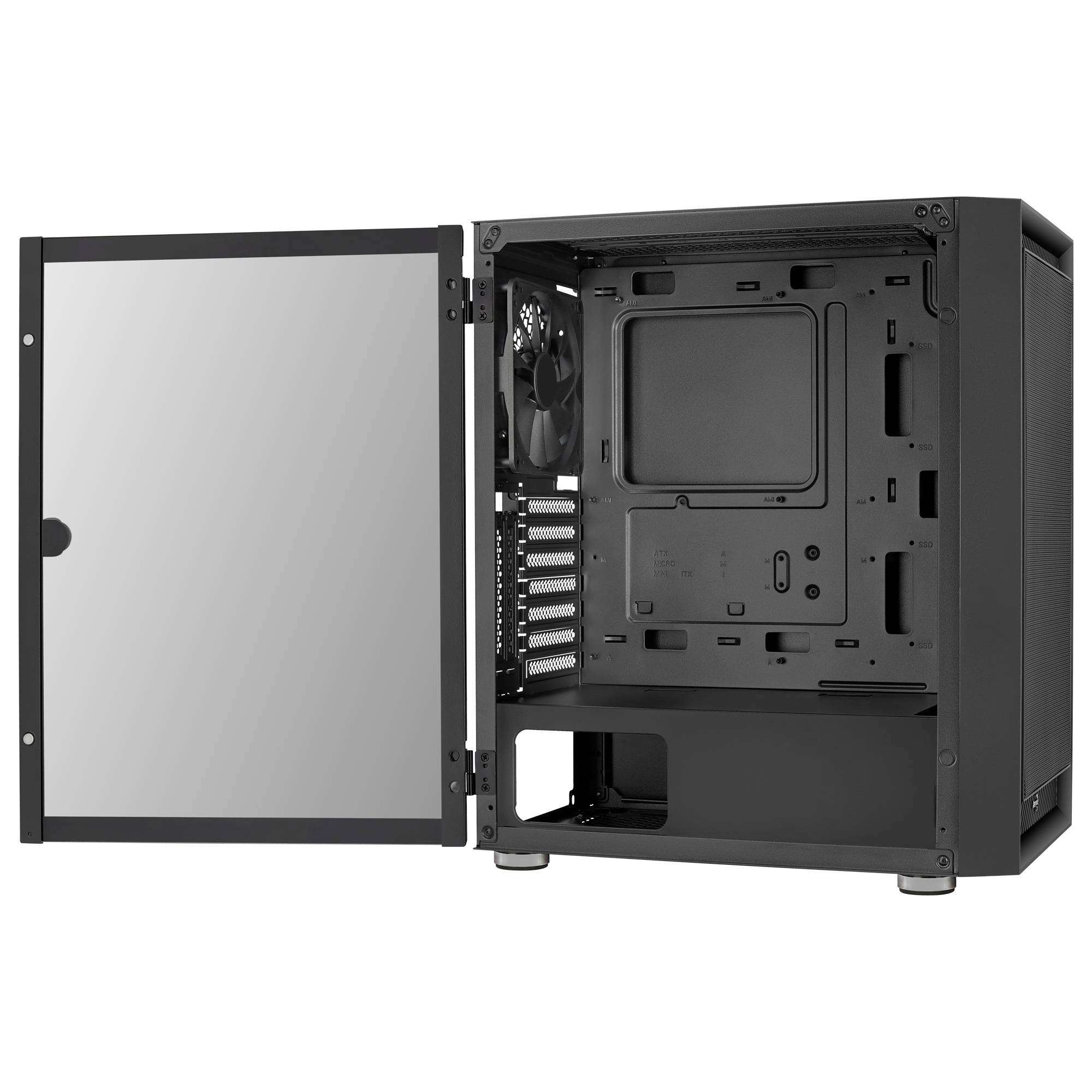 AeroCool Graphite V1 Midi-Tower PC-Gehäuse Schwarz