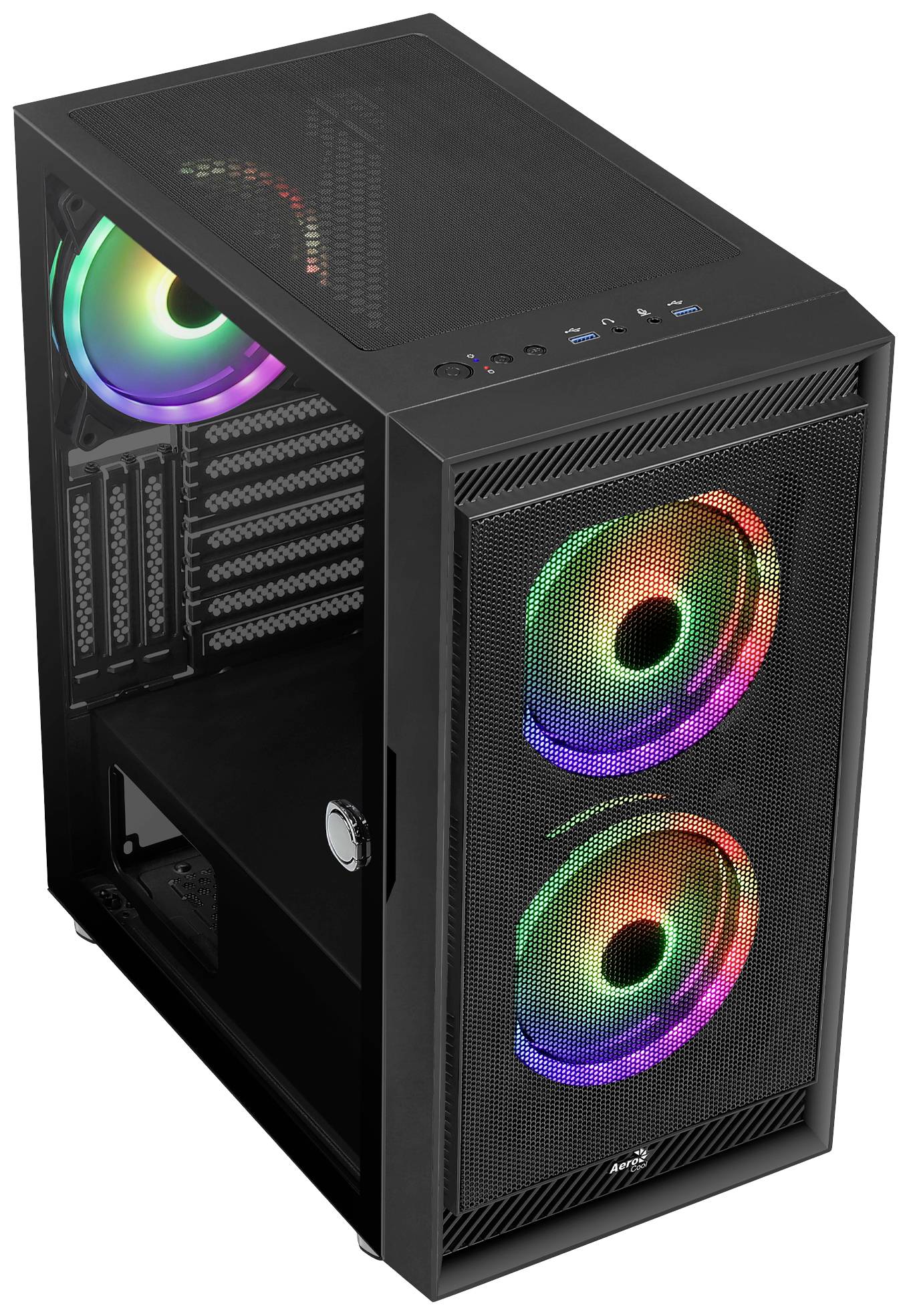 AeroCool Geh Midi Graphite black v3 MicroATX/ATX/MiniITX o.N