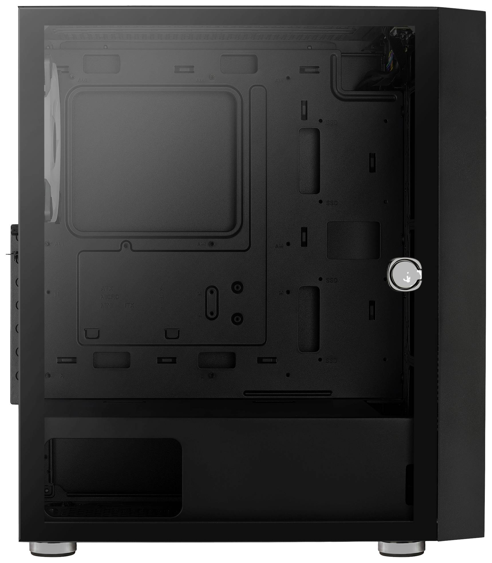AeroCool Geh Midi Graphite black v3 MicroATX/ATX/MiniITX o.N