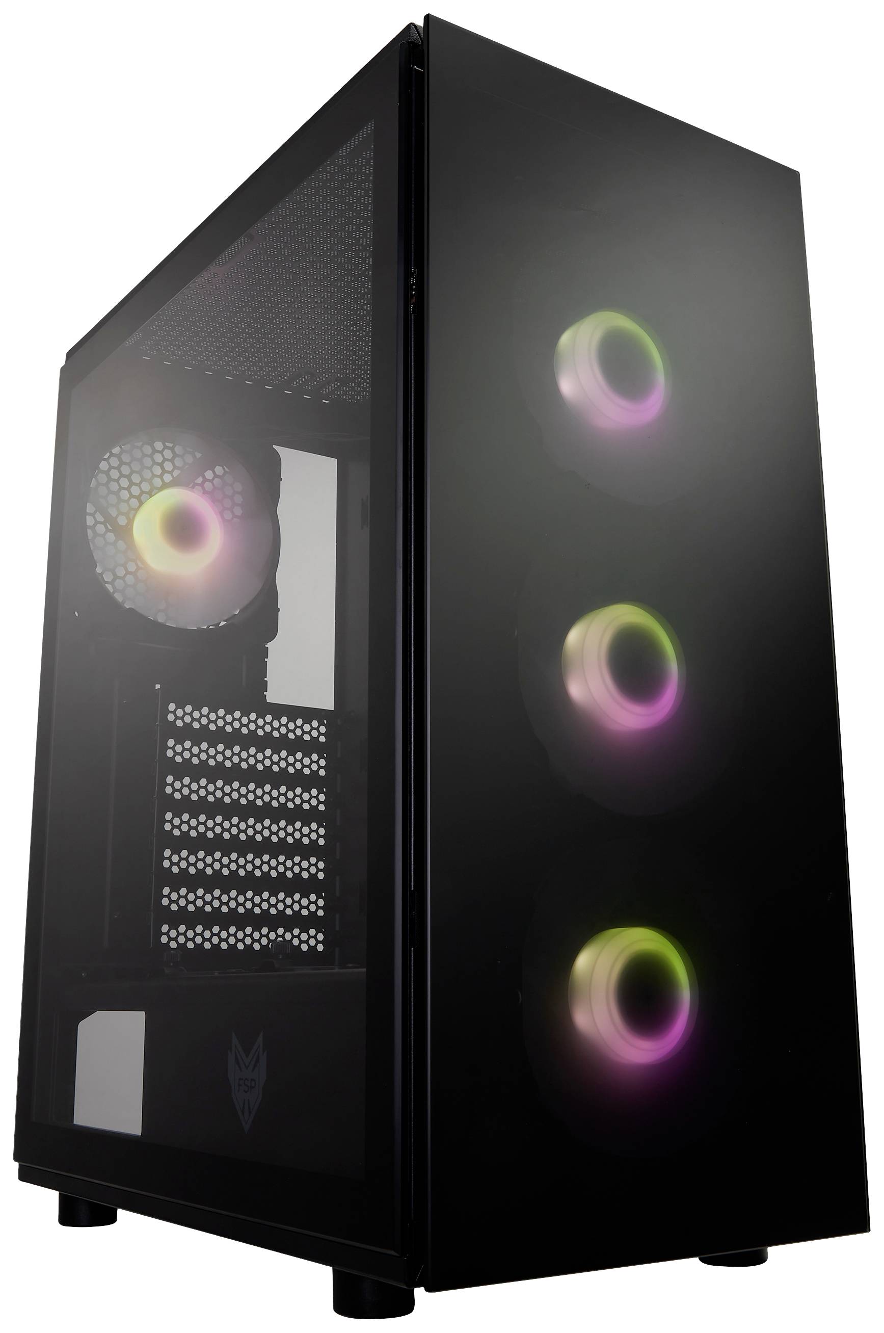 FSP Fortron CMT340 Plus Desktop PC-Gehäuse Schwarz