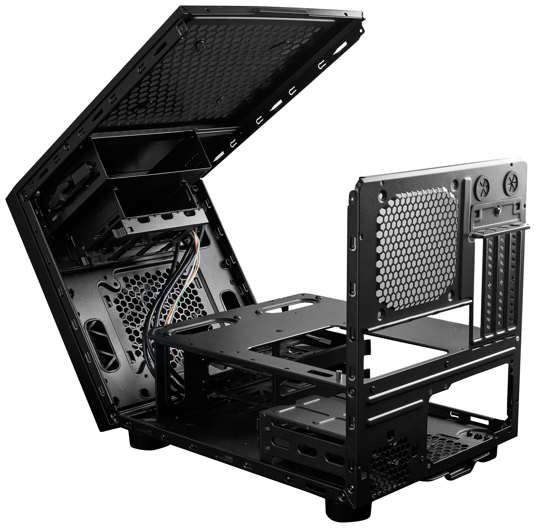 Chieftec CI-02B-OP HTPC PC-Gehäuse Schwarz