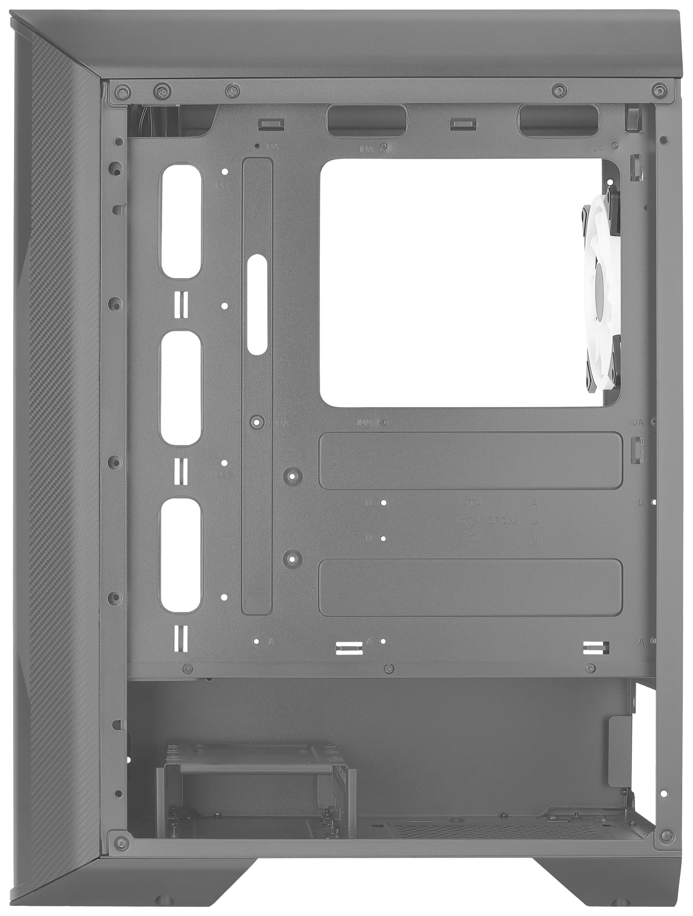 AeroCool Splinter Duo Midi-Tower PC-Gehäuse Schwarz