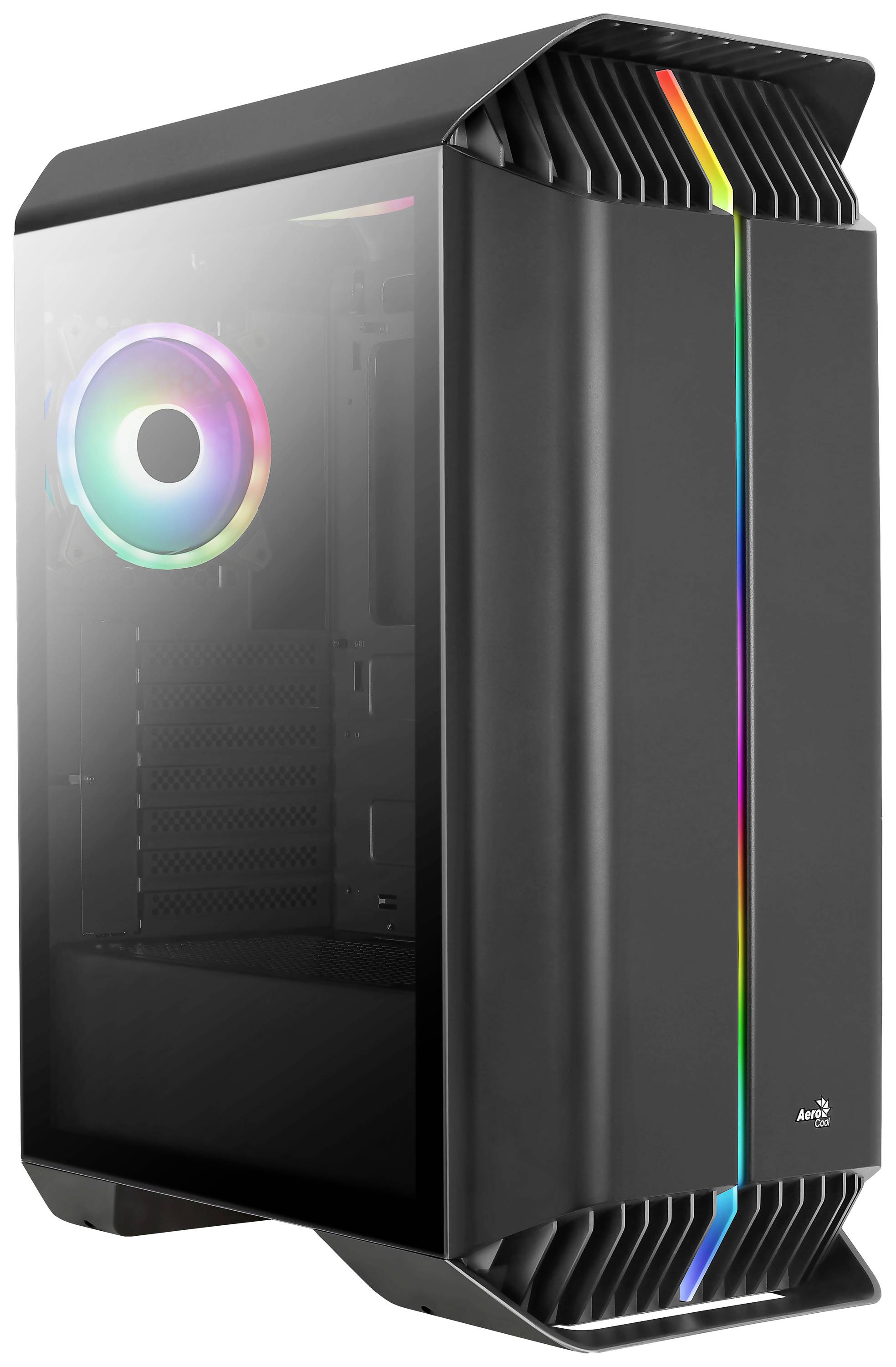 AeroCool Gladiator Duo Midi-Tower PC-Gehäuse Schwarz