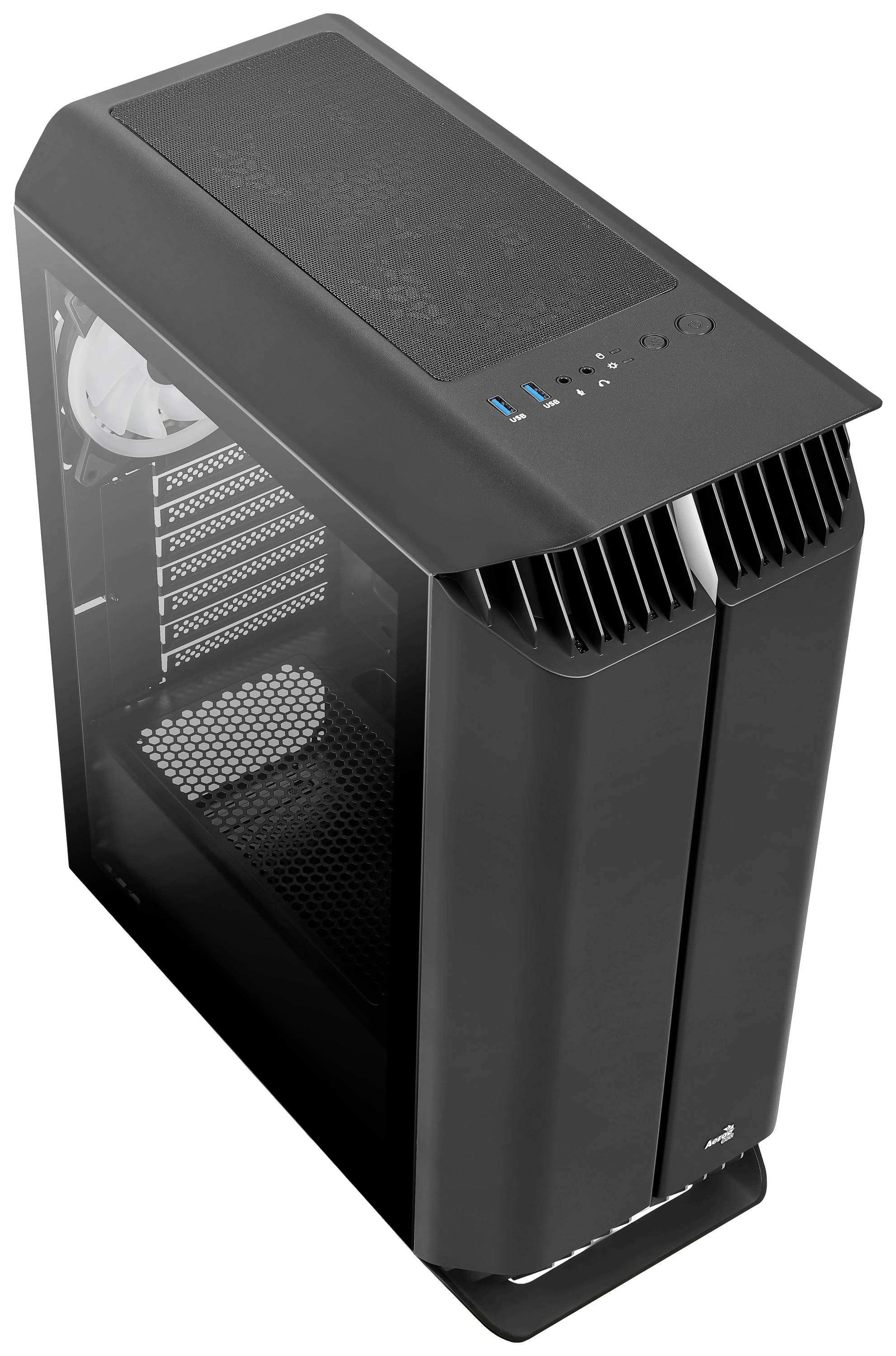 AeroCool Gladiator Duo Midi-Tower PC-Gehäuse Schwarz
