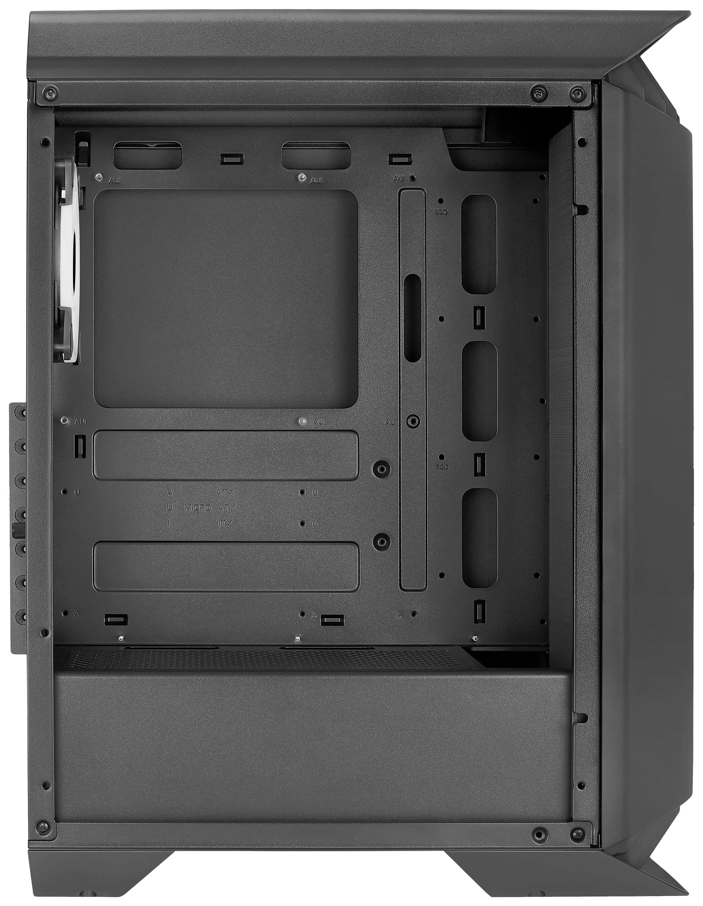 AeroCool Gladiator Duo Midi-Tower PC-Gehäuse Schwarz