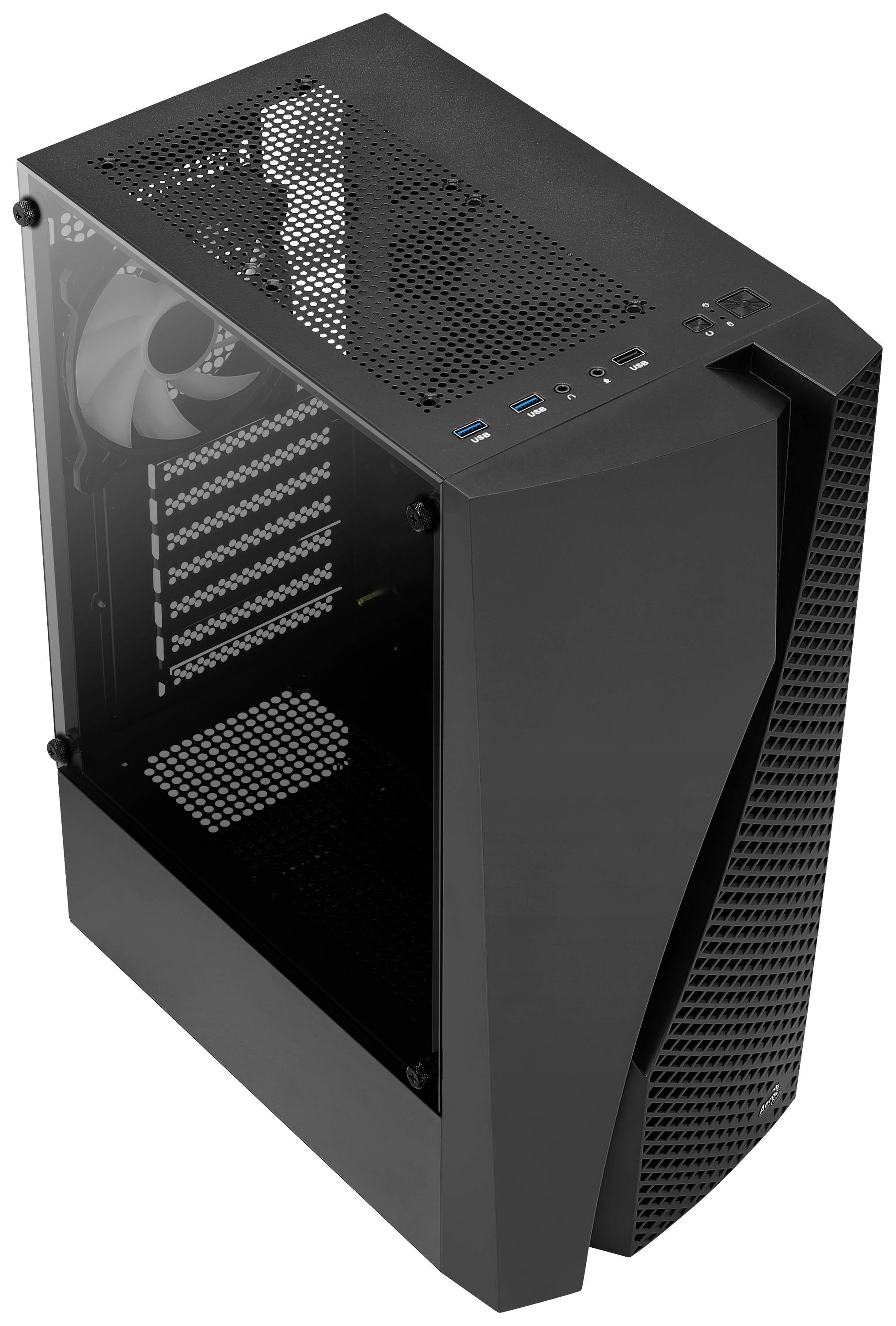 AeroCool WAVEBKV3 Midi-Tower PC-Gehäuse Schwarz