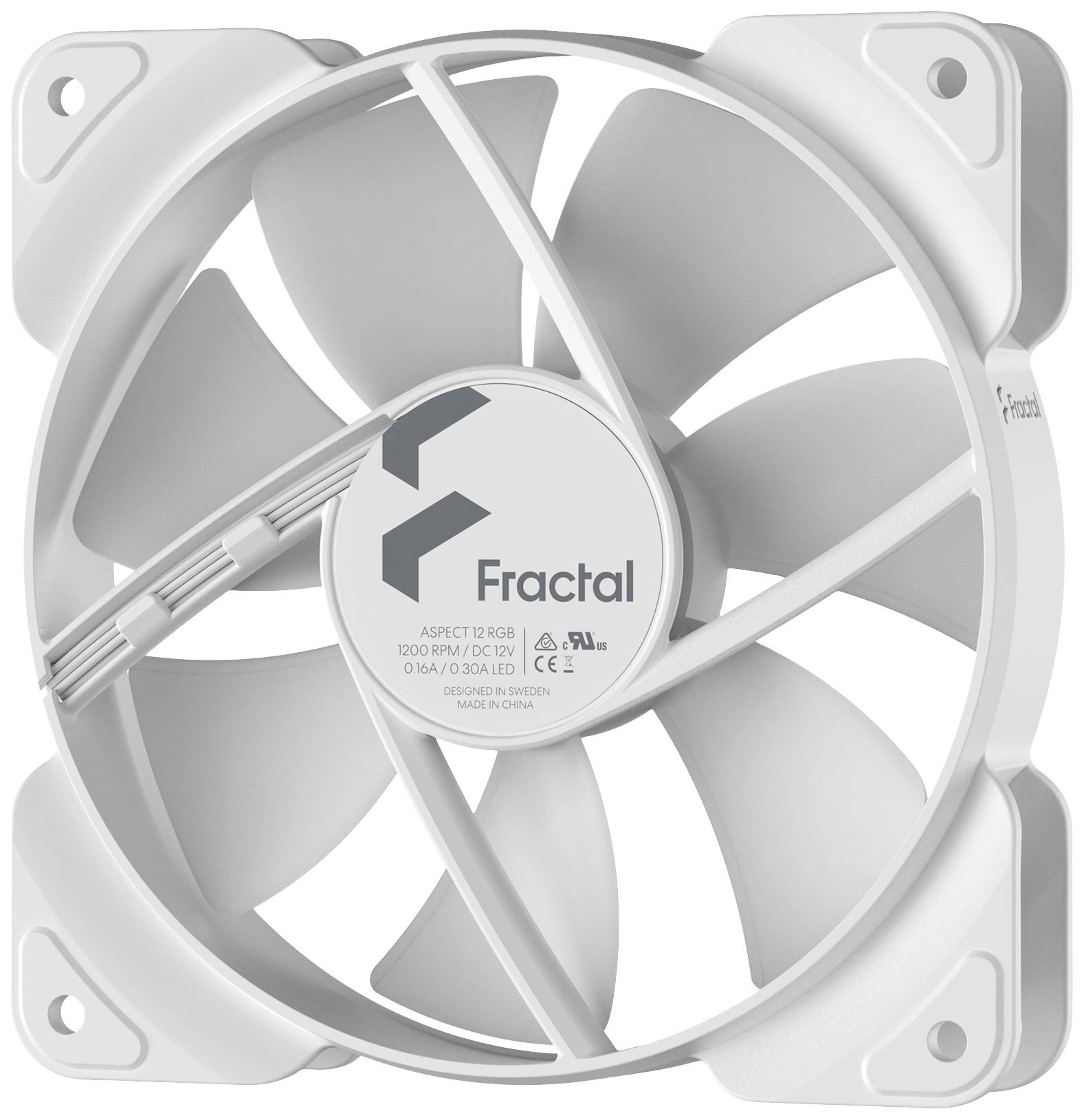 Fractal Design Aspect 12 RGB PC-Gehäuse-Lüfter Weiß