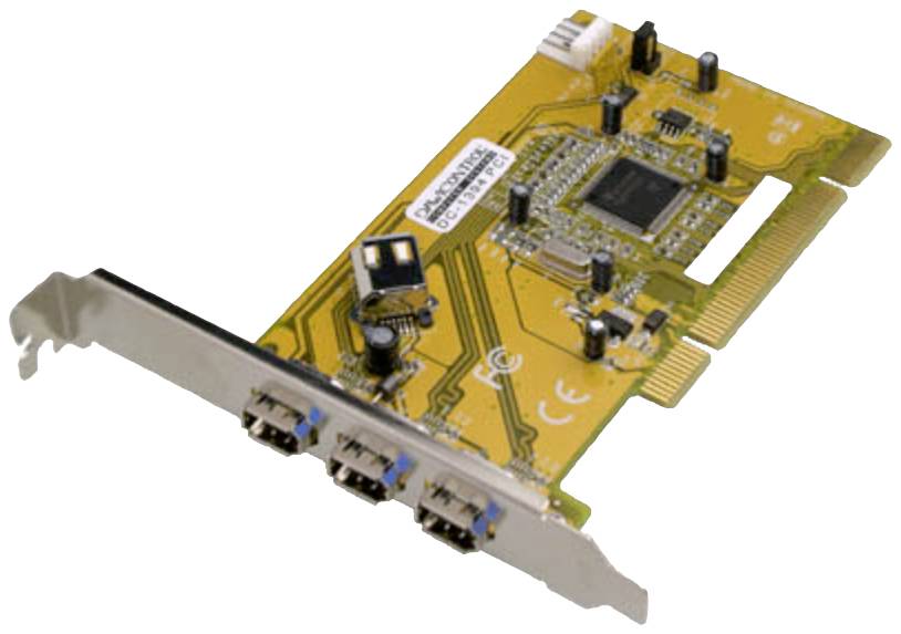 Dawicontrol DC-1394 PCI FireWire Controller 3 Port PCI-Express Karte PCI