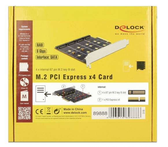 Delock 89888 PCI-Express Karte PCIe
