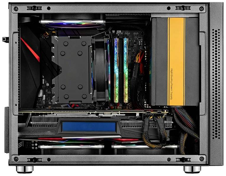 Inter-Tech IM-1 POCKET Micro-Tower PC-Gehäuse Schwarz