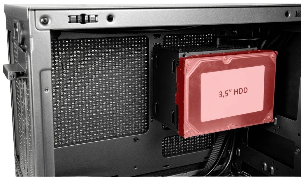 Inter-Tech IM-1 POCKET Micro-Tower PC-Gehäuse Schwarz