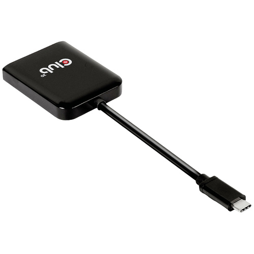 Club3D CSV-1555 USB-C® (USB 3.2 Gen 2) Multiport Hub Schwarz