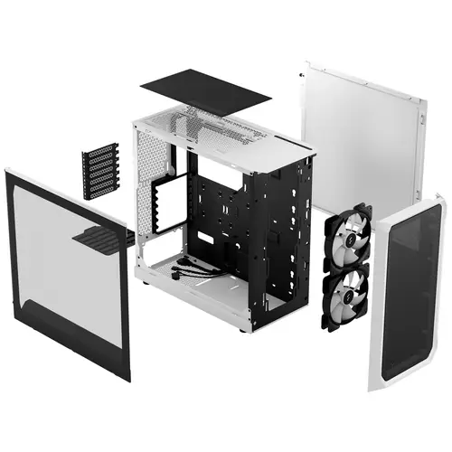 Fractal Design Focus 2 PC-Gehäuse Weiß Fractal Design Focus 2 PC-Gehäuse Weiß