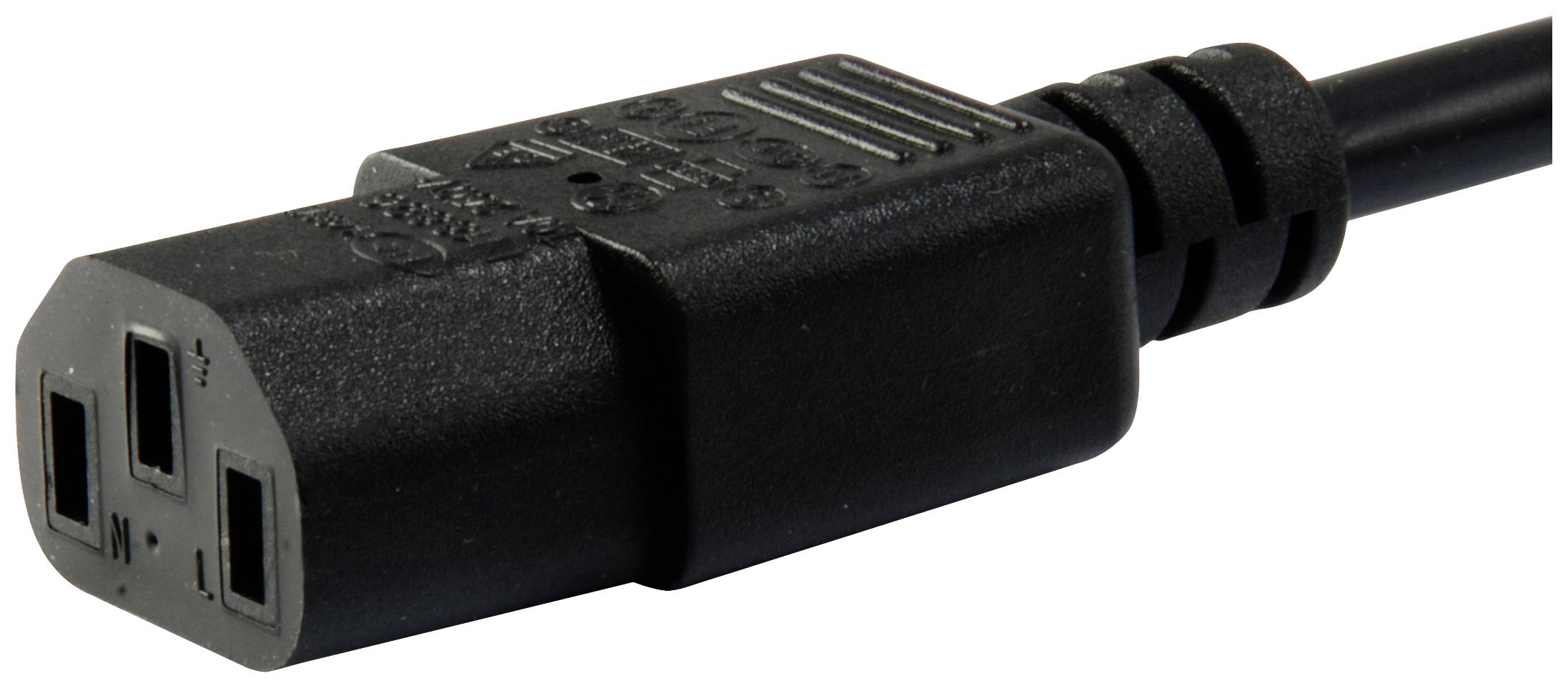 Equip Strom Anschlusskabel 3 m Schwarz