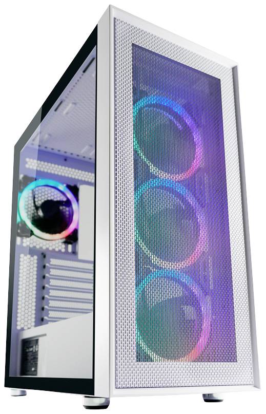LC Power Gaming 802W Midi-Tower PC-Gehäuse Weiß