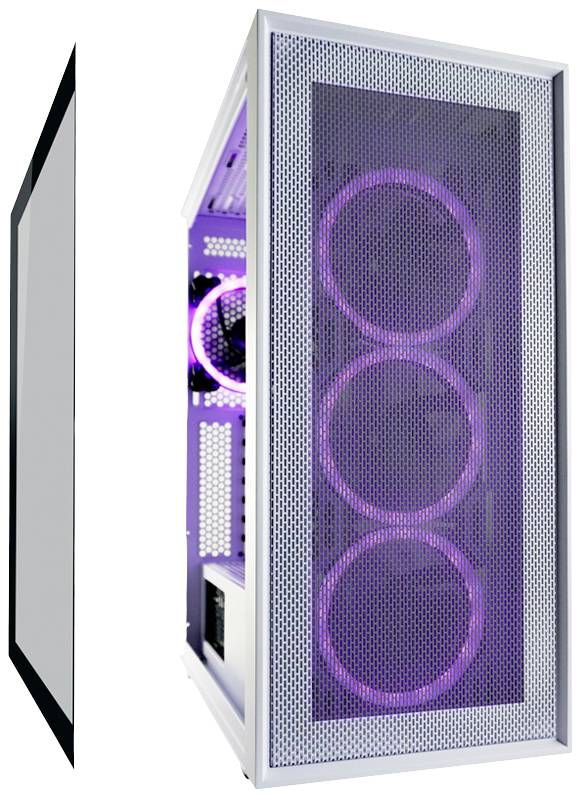 LC Power Gaming 802W Midi-Tower PC-Gehäuse Weiß