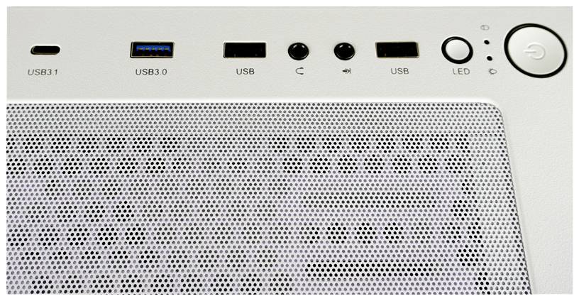 LC Power Gaming 802W Midi-Tower PC-Gehäuse Weiß