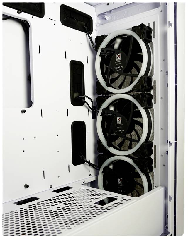 LC Power Gaming 802W Midi-Tower PC-Gehäuse Weiß