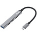 Equip 128961 4 Port USB-C® (USB 3.2 Gen 2) Multiport Hub Schwarz, Grau