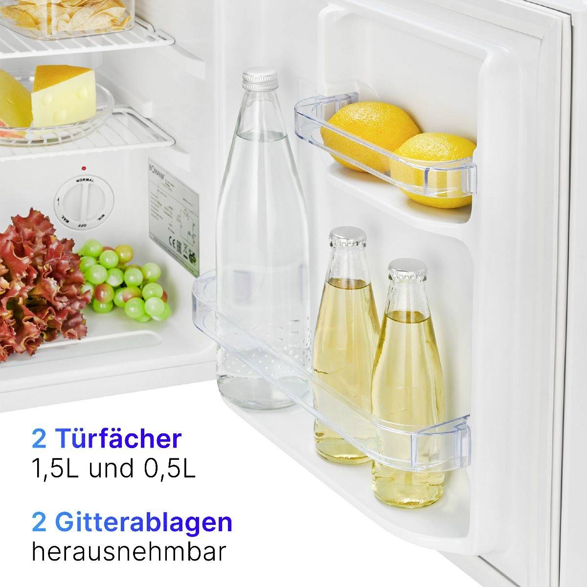 Bomann KB 7346 weiß Kühlschrank EEK: E (A - G) 42 l Standgerät Weiß