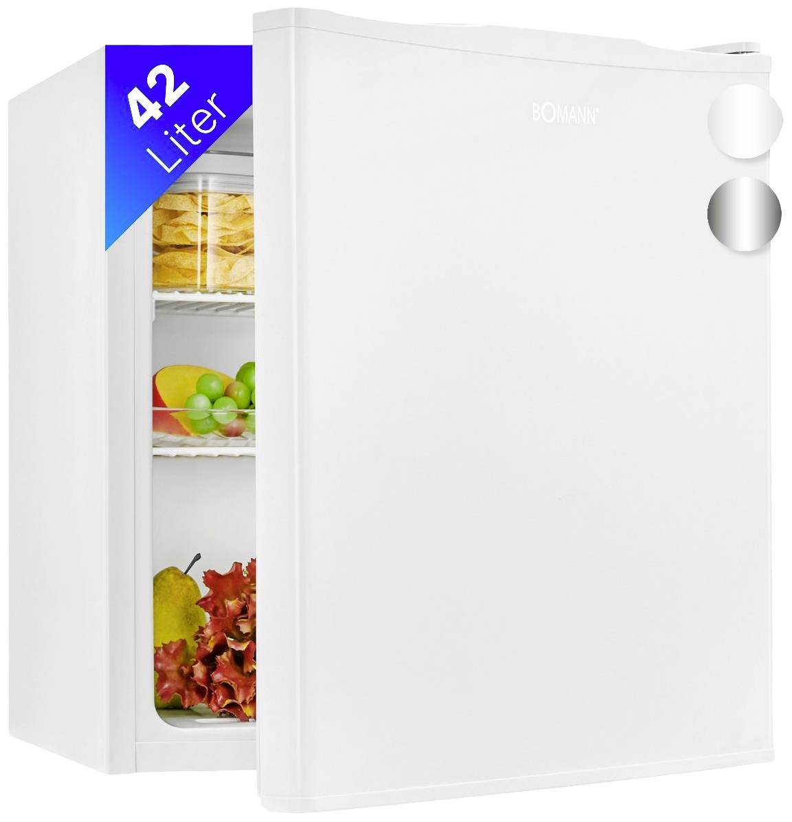 Bomann KB 7346 weiß Kühlschrank EEK: E (A - G) 42 l Standgerät Weiß