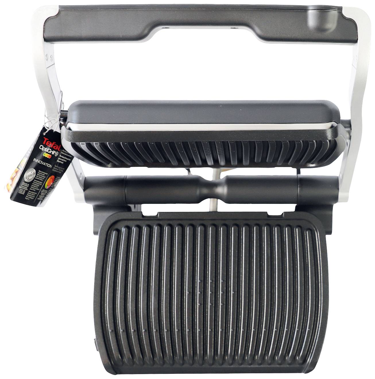 Tefal OptiGrill+ Elektro, Tisch Kontaktgrill Grillfunktion Schwarz, Silber