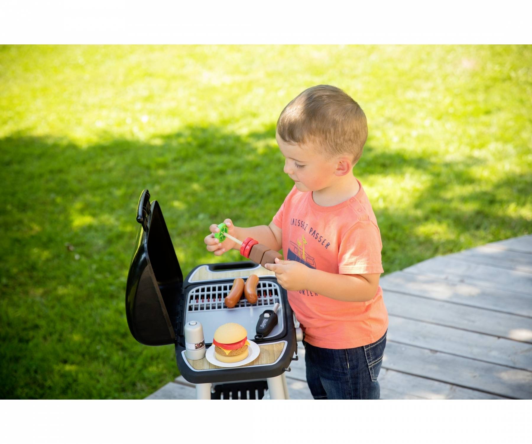 Smoby Barbecue Kindergrill mit 18 Zubehörteilen