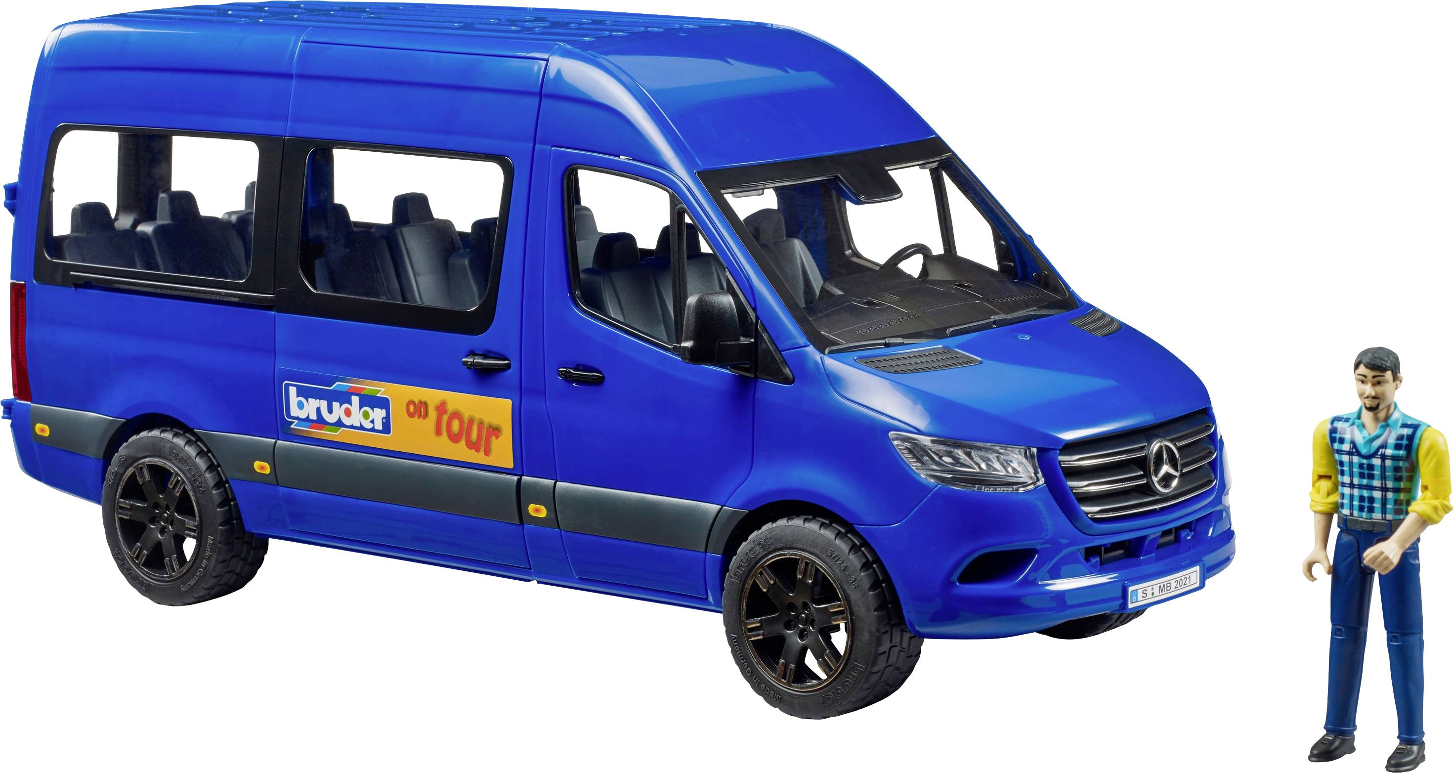 Bruder Mercedes Benz Sprinter Transfer mit Fahrer Fertigmodell Nutzfahrzeug Modell