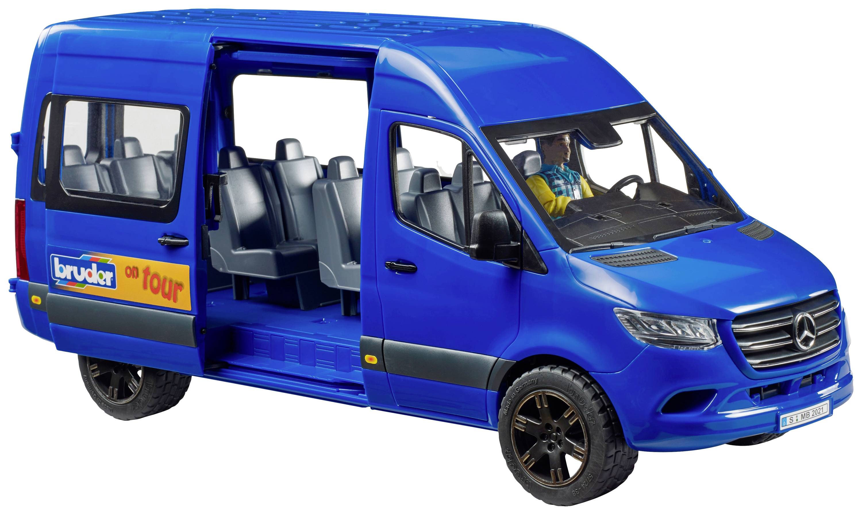Bruder Mercedes Benz Sprinter Transfer mit Fahrer Fertigmodell Nutzfahrzeug Modell