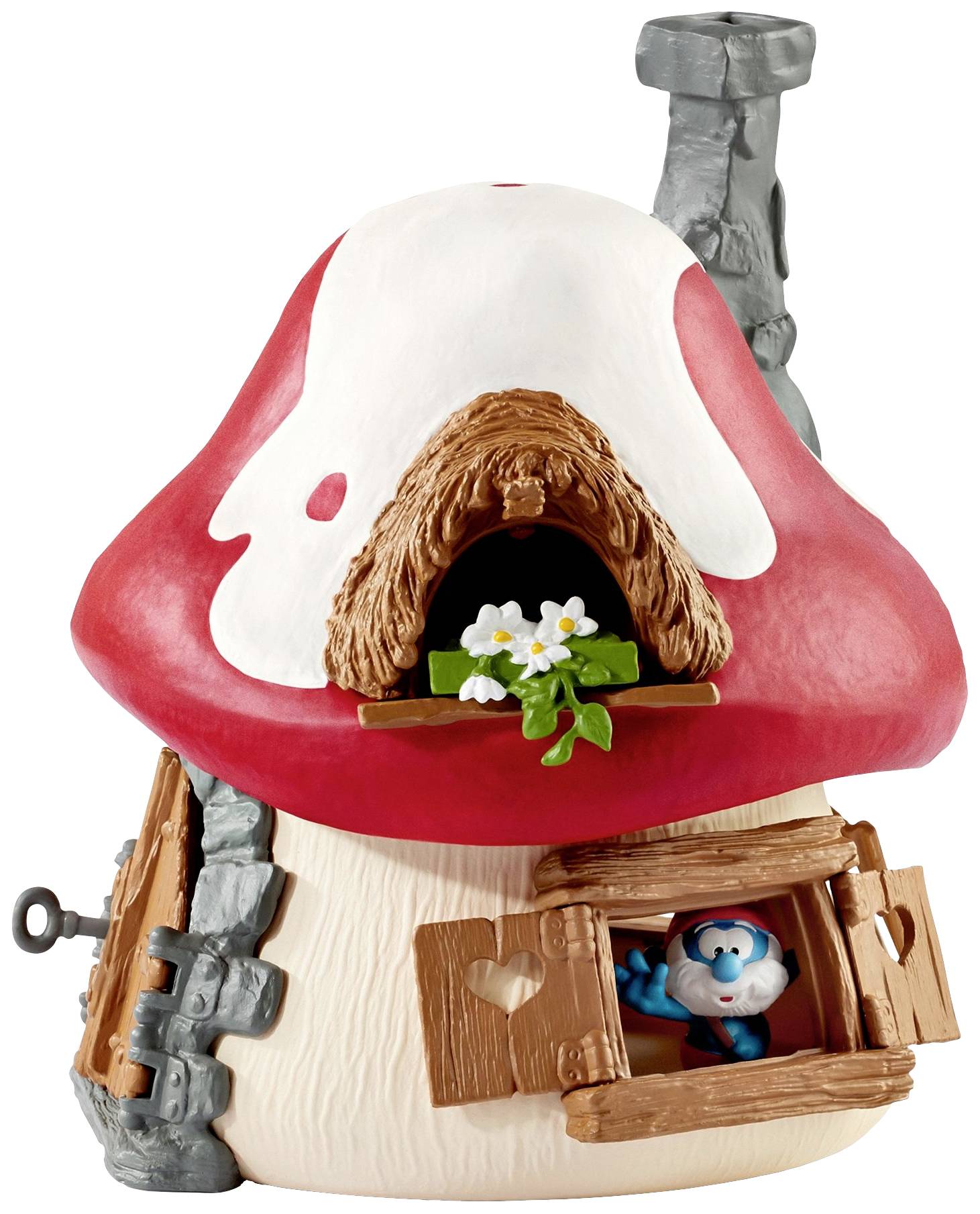 Schleich Schlumpf Haus mit 2 Figuren