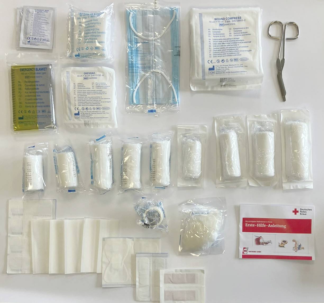 IWH 023511 KFZ-Verbandtasche "rot" DIN 13164:2022 Verbandtasche Pkw DIN 13164 02-2022 1 Set