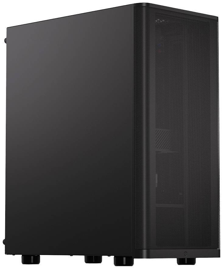 Endorfy Ventum 200 Solid Midi-Tower PC-Gehäuse Schwarz 1 vorinstallierter Lüfter, Staubfilter