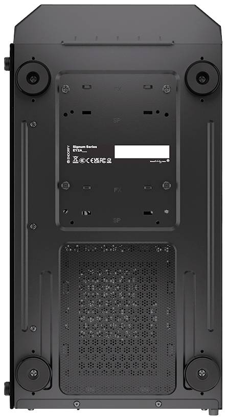 endorfy Signum 300 ARGB Midi-Tower PC-Gehäuse Schwarz 4 Vorinstallierte LED Lüfter, Seitenfenster, Staubfilter