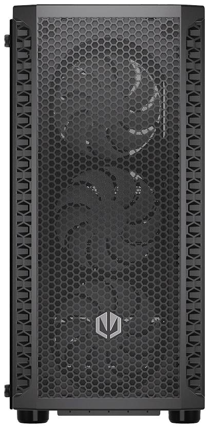 endorfy Signum 300 ARGB Midi-Tower PC-Gehäuse Schwarz 4 Vorinstallierte LED Lüfter, Seitenfenster, Staubfilter
