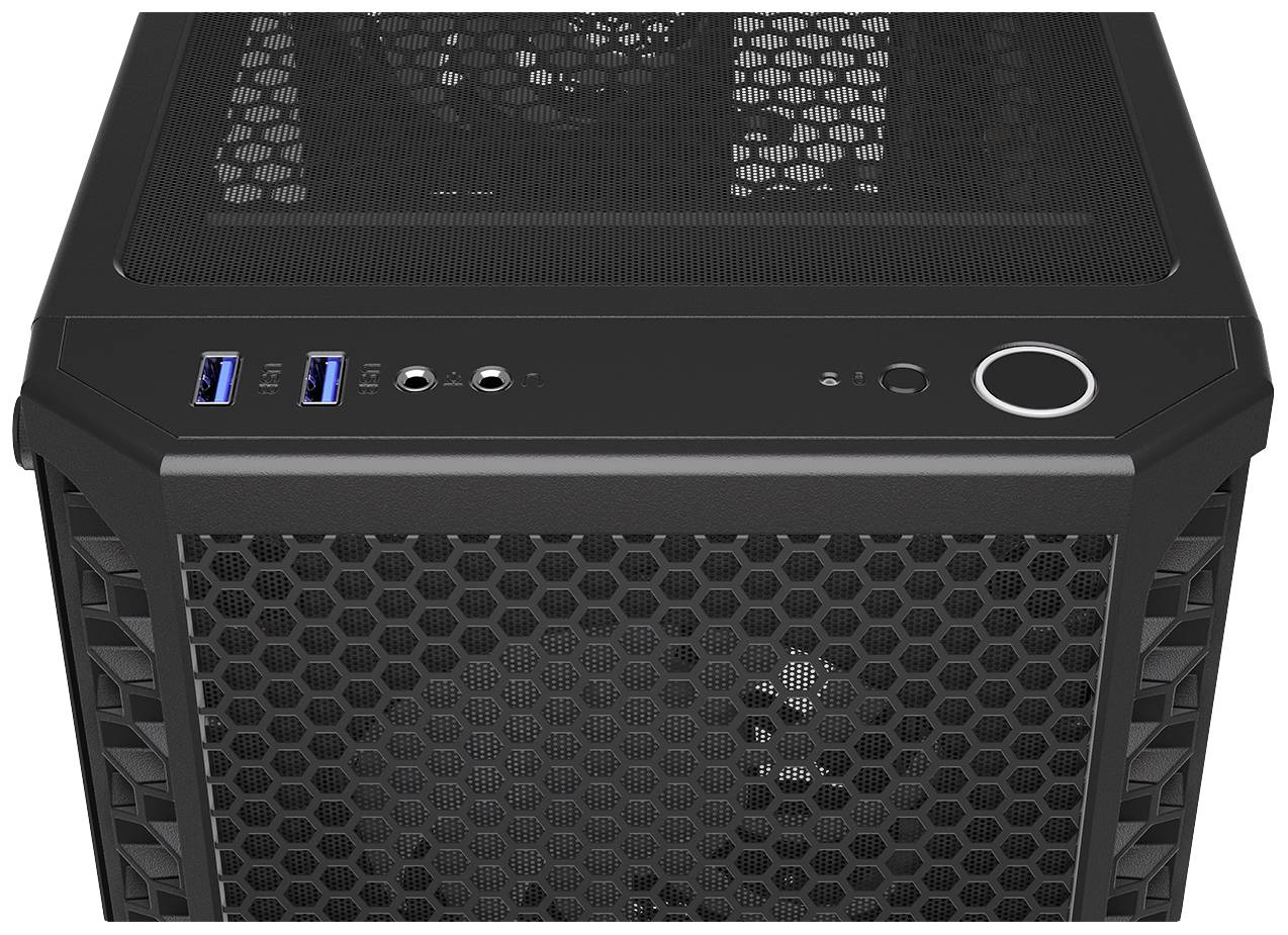 endorfy Signum 300 ARGB Midi-Tower PC-Gehäuse Schwarz 4 Vorinstallierte LED Lüfter, Seitenfenster, Staubfilter