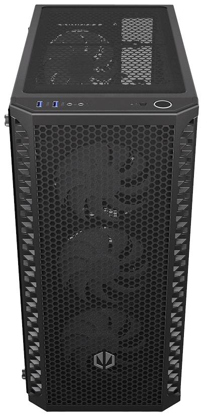 endorfy Signum 300 ARGB Midi-Tower PC-Gehäuse Schwarz 4 Vorinstallierte LED Lüfter, Seitenfenster, Staubfilter