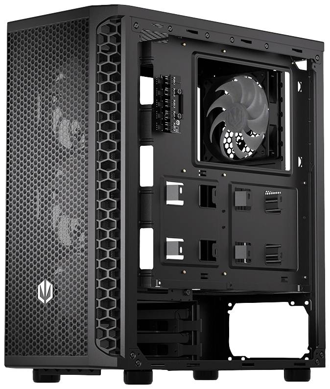 endorfy Signum 300 ARGB Midi-Tower PC-Gehäuse Schwarz 4 Vorinstallierte LED Lüfter, Seitenfenster, Staubfilter