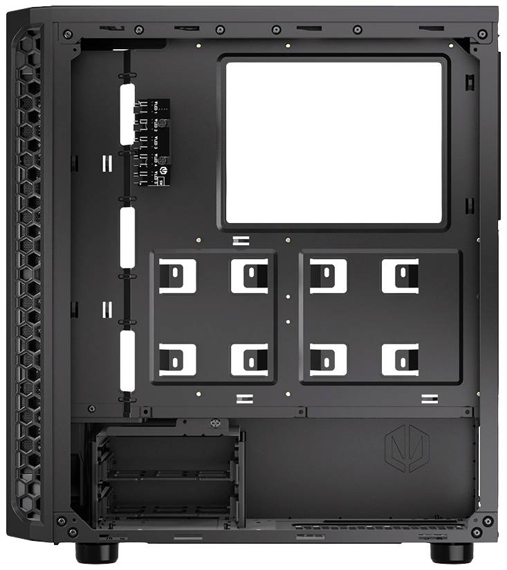 endorfy Signum 300 ARGB Midi-Tower PC-Gehäuse Schwarz 4 Vorinstallierte LED Lüfter, Seitenfenster, Staubfilter