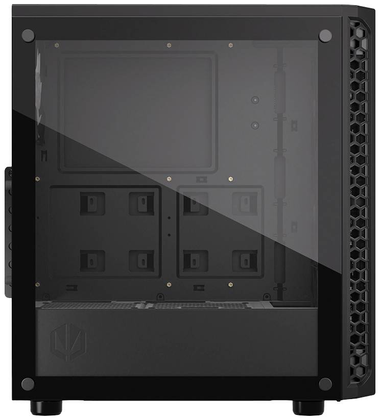 endorfy Signum 300 ARGB Midi-Tower PC-Gehäuse Schwarz 4 Vorinstallierte LED Lüfter, Seitenfenster, Staubfilter