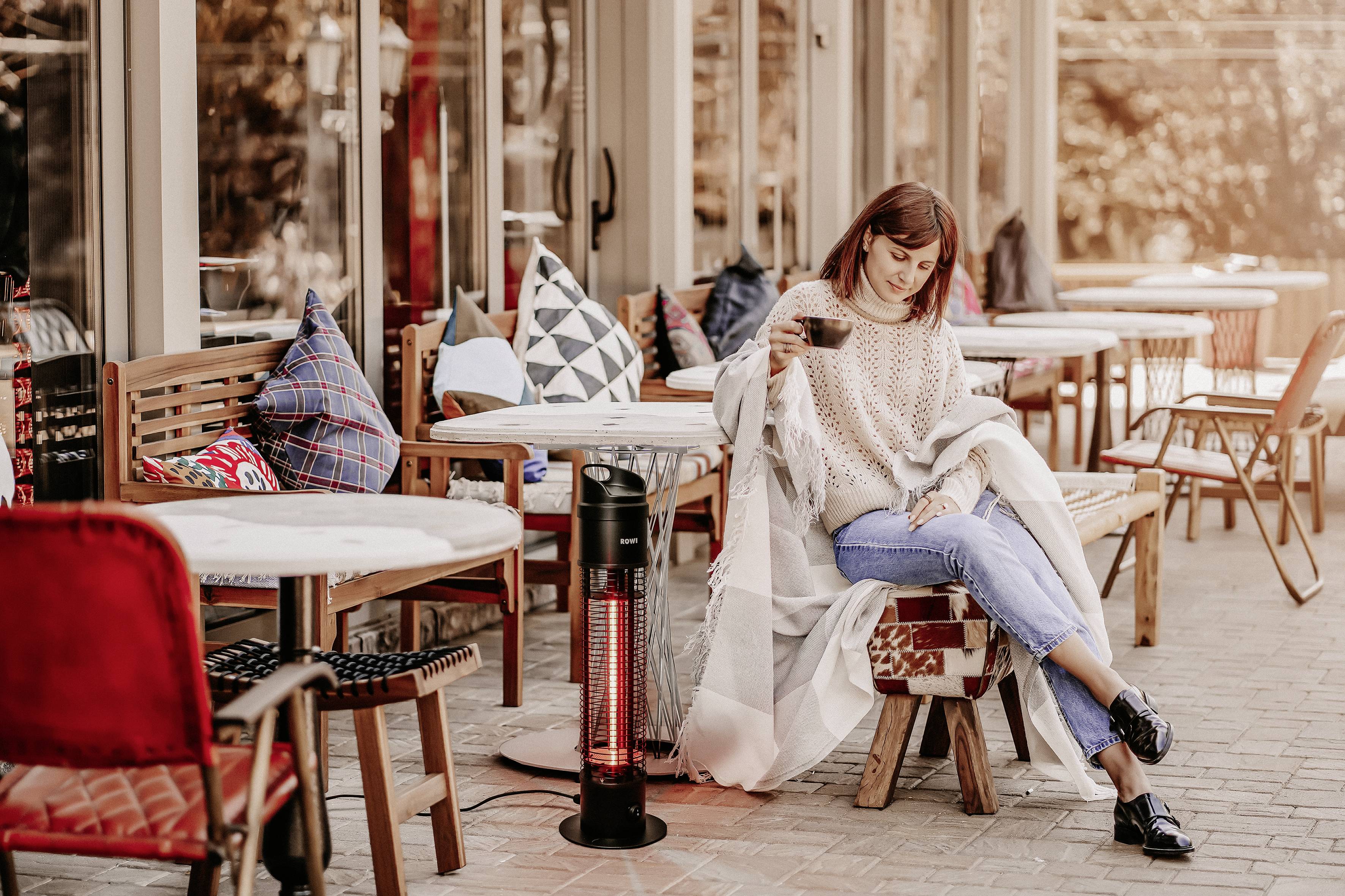 ROWI 1 03 03 0375 Infrarotheizung HIM 1200/1/2 Schwarz