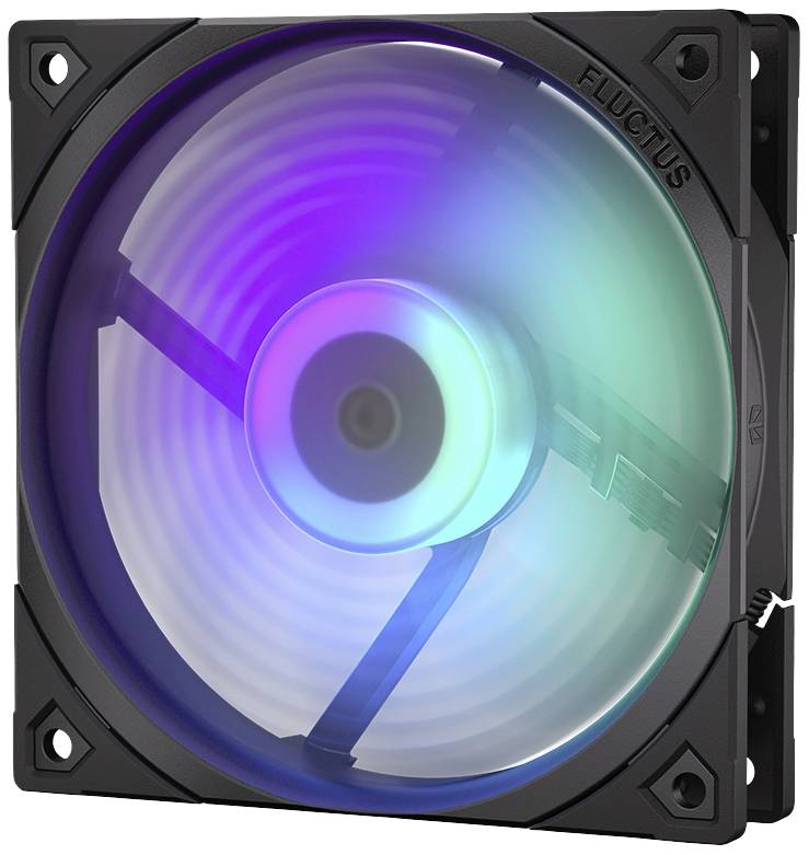 endorfy Fluctus 120 PWM ARGB PC-Gehäuse-Lüfter Schwarz (B x H x T) 120 x 120 x 25 mm inkl. LED-Beleuchtung
