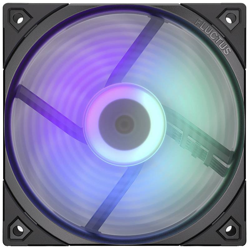 endorfy Fluctus 120 PWM ARGB PC-Gehäuse-Lüfter Schwarz (B x H x T) 120 x 120 x 25 mm inkl. LED-Beleuchtung