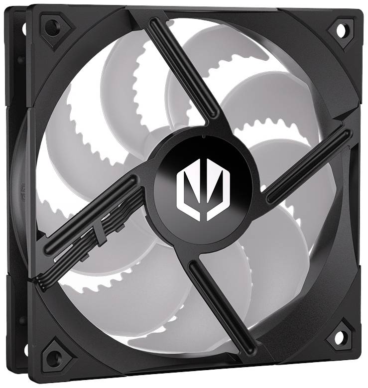 endorfy Fluctus 120 PWM ARGB PC-Gehäuse-Lüfter Schwarz (B x H x T) 120 x 120 x 25 mm inkl. LED-Beleuchtung