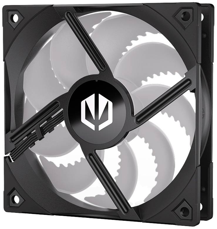 endorfy Fluctus 120 PWM ARGB PC-Gehäuse-Lüfter Schwarz (B x H x T) 120 x 120 x 25 mm inkl. LED-Beleuchtung
