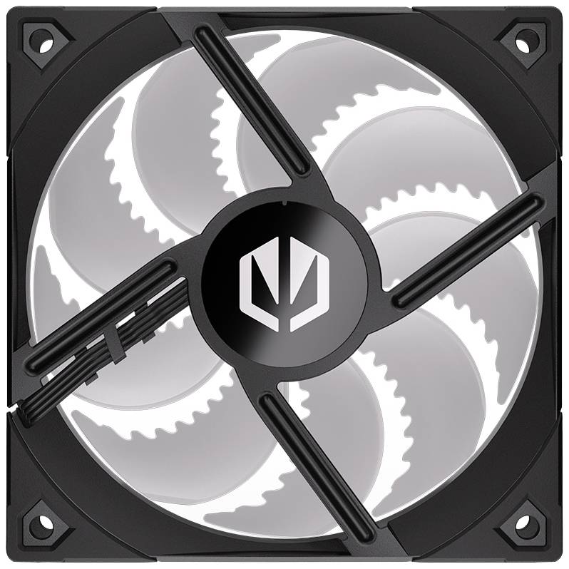 endorfy Fluctus 120 PWM ARGB PC-Gehäuse-Lüfter Schwarz (B x H x T) 120 x 120 x 25 mm inkl. LED-Beleuchtung